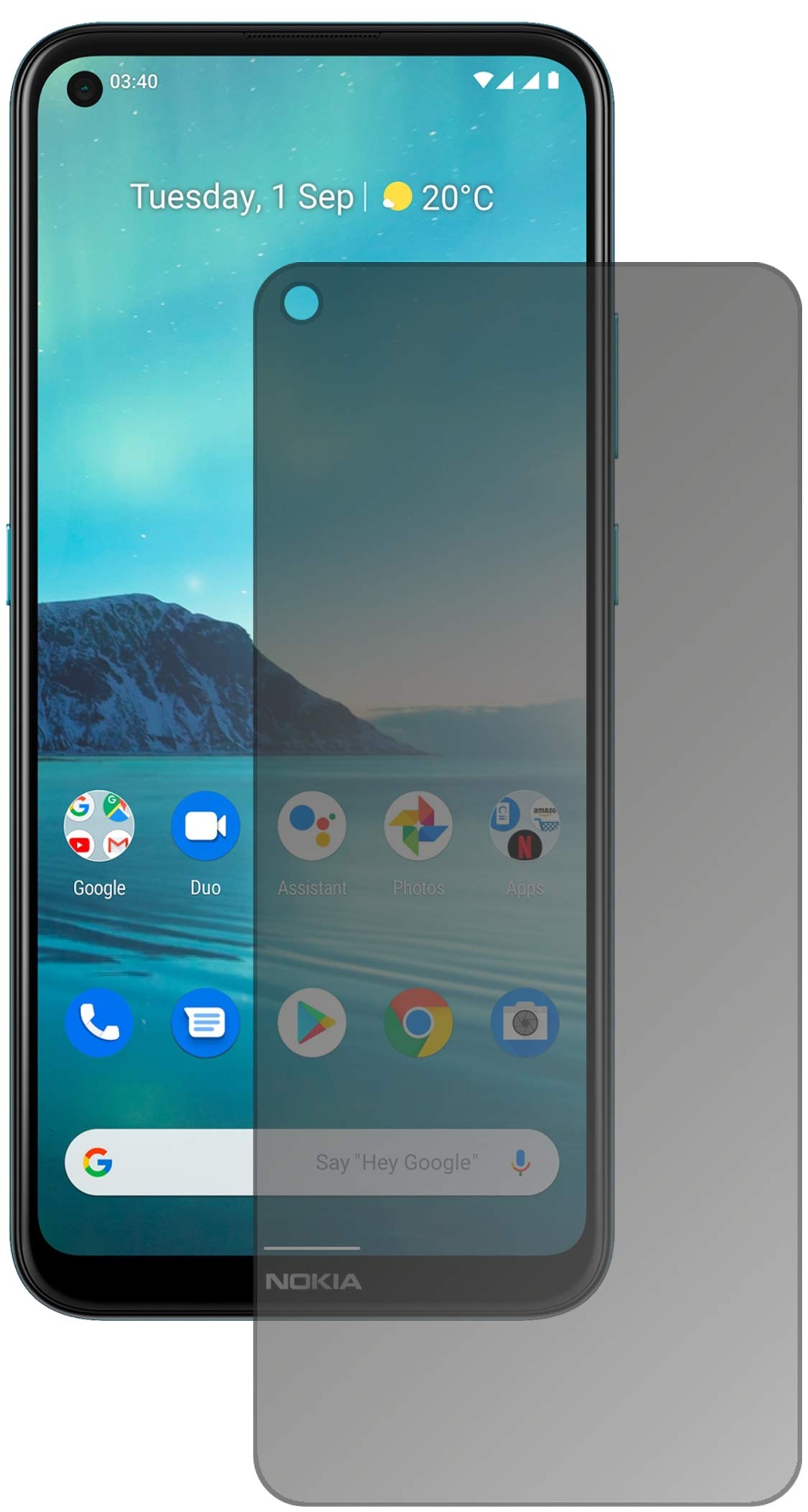 Dipos Pellicola Protettiva Privacy 4 Lati Per Nokia 7 Plus - Anti-Sguardi, Resistente Ai Graffi, Made In Germany - 2
