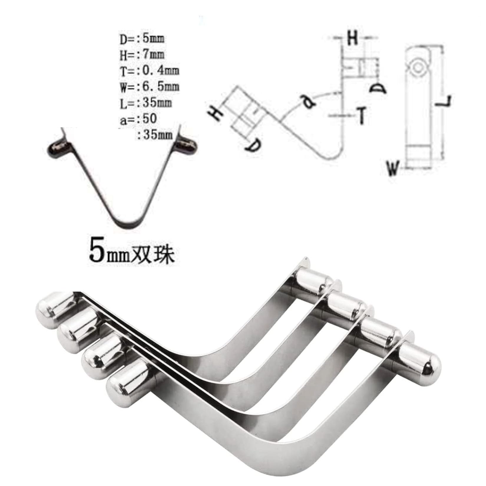⭐️スナップスプリングクリップ 39mm x 5.9mm 65Mn 10個 Amazon.co.jp: スナップスプリングクリップ10個入りV字型伸縮ロック