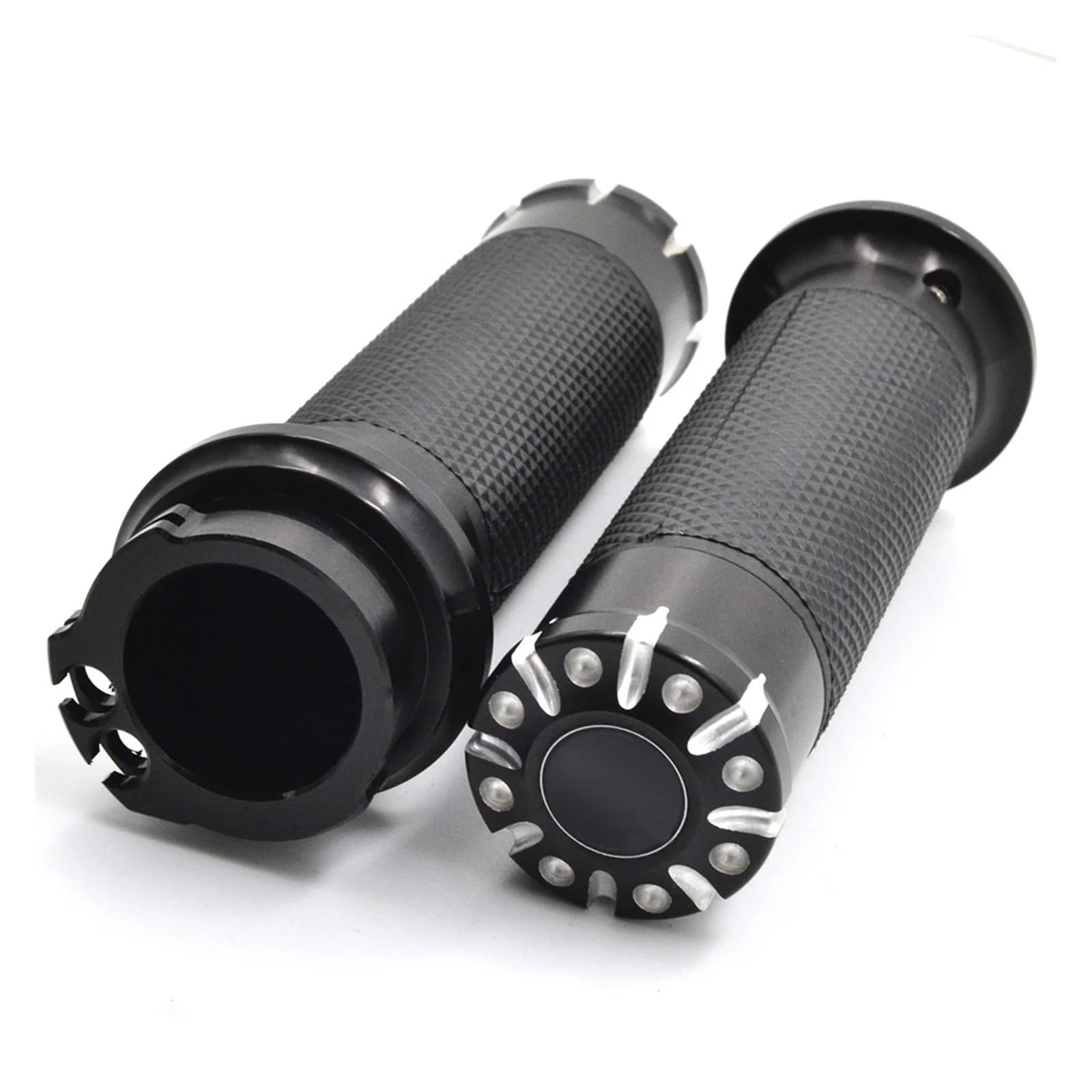 Moto Di Alluminio Di CNC Antiscivolo In Gomma Gel 1 ''25 MILLIMETRI Manubrio Croce Manopole Manubrio Grip Per Har&ley Softail Touring Dyna Manopole manubrio
