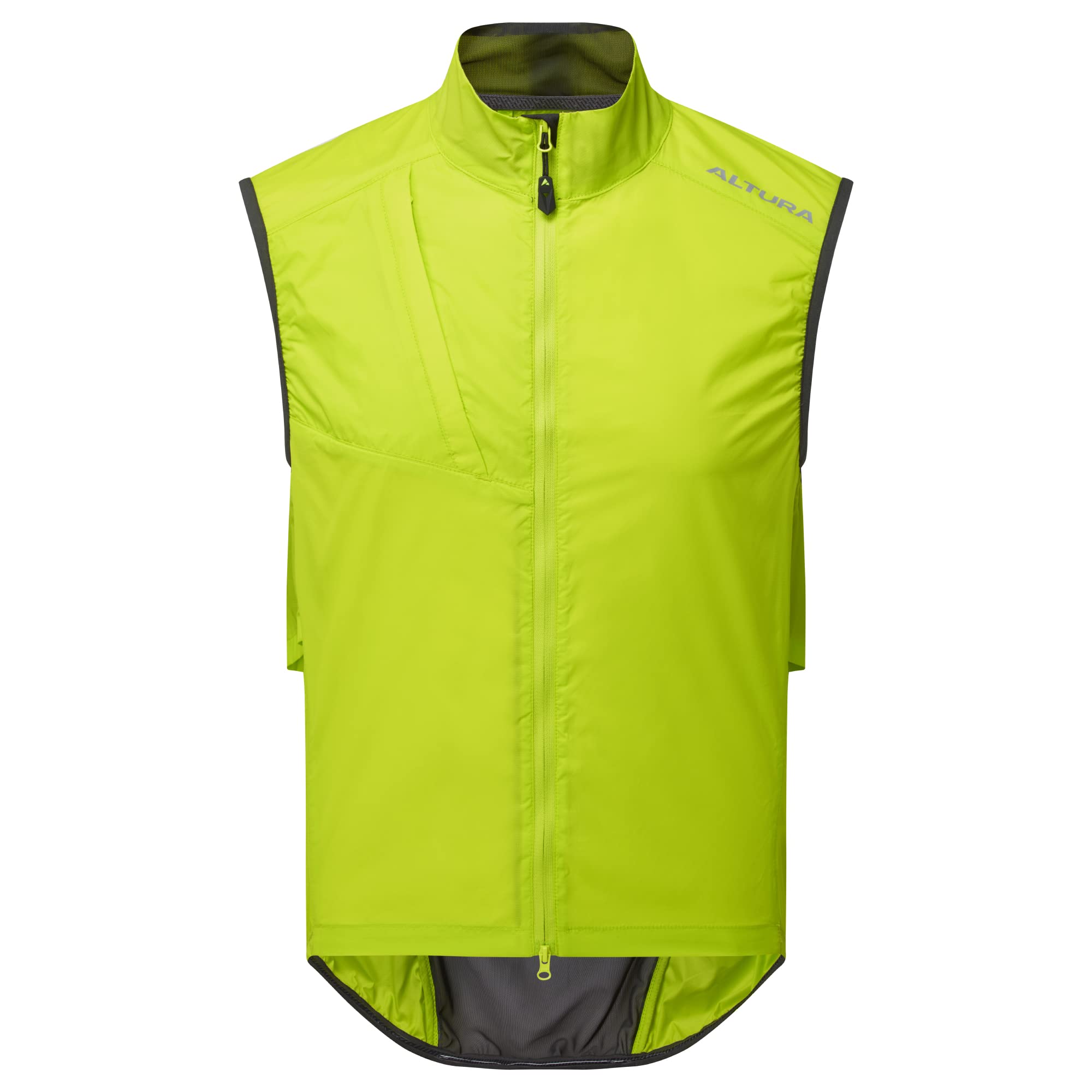 Altura Mens Airstream Lightweight Water Repellent Packable Cycling Gilet - Lime - X-Small