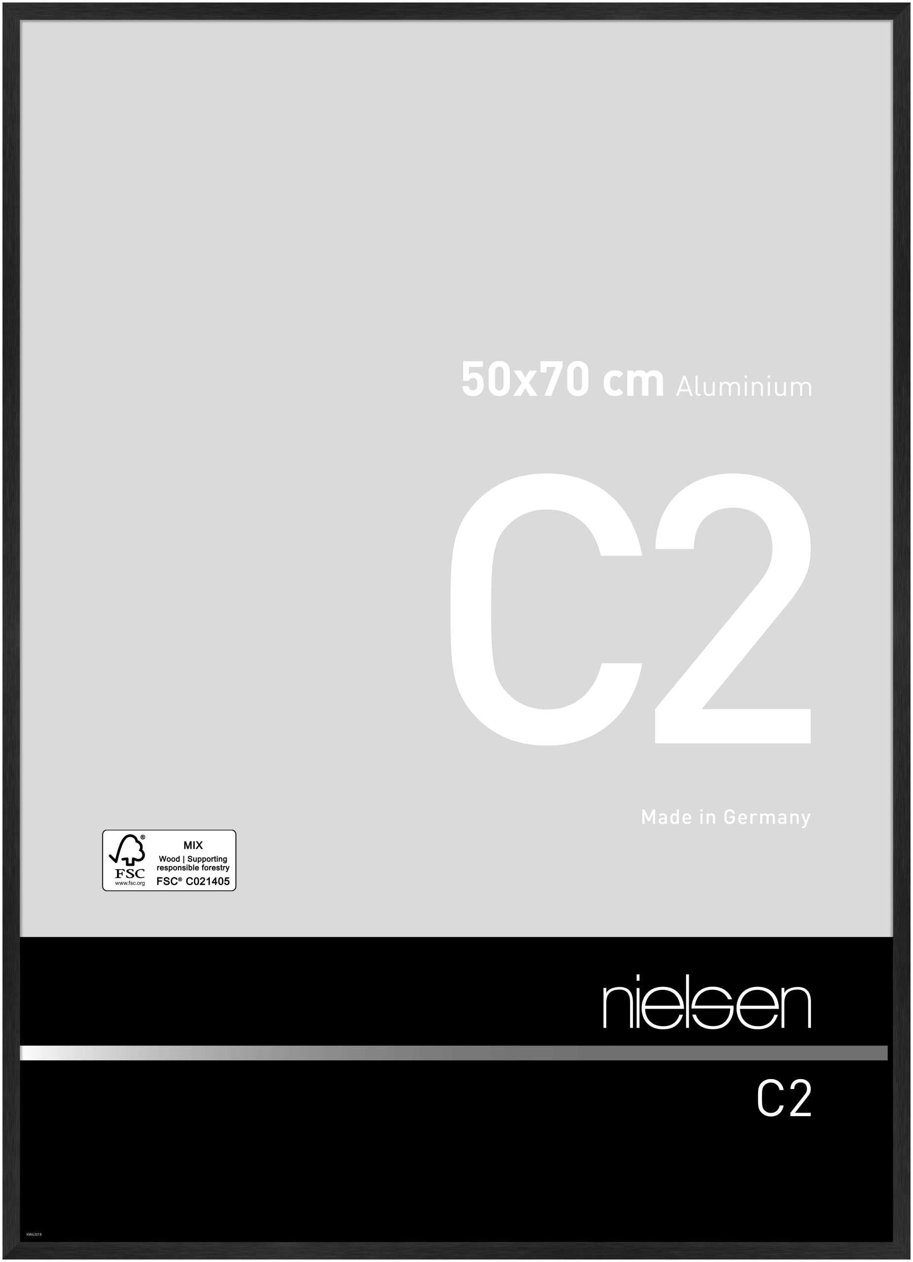 Nielsen Soft Black C2 Black 'Soft Look' 50 X 70 Cm