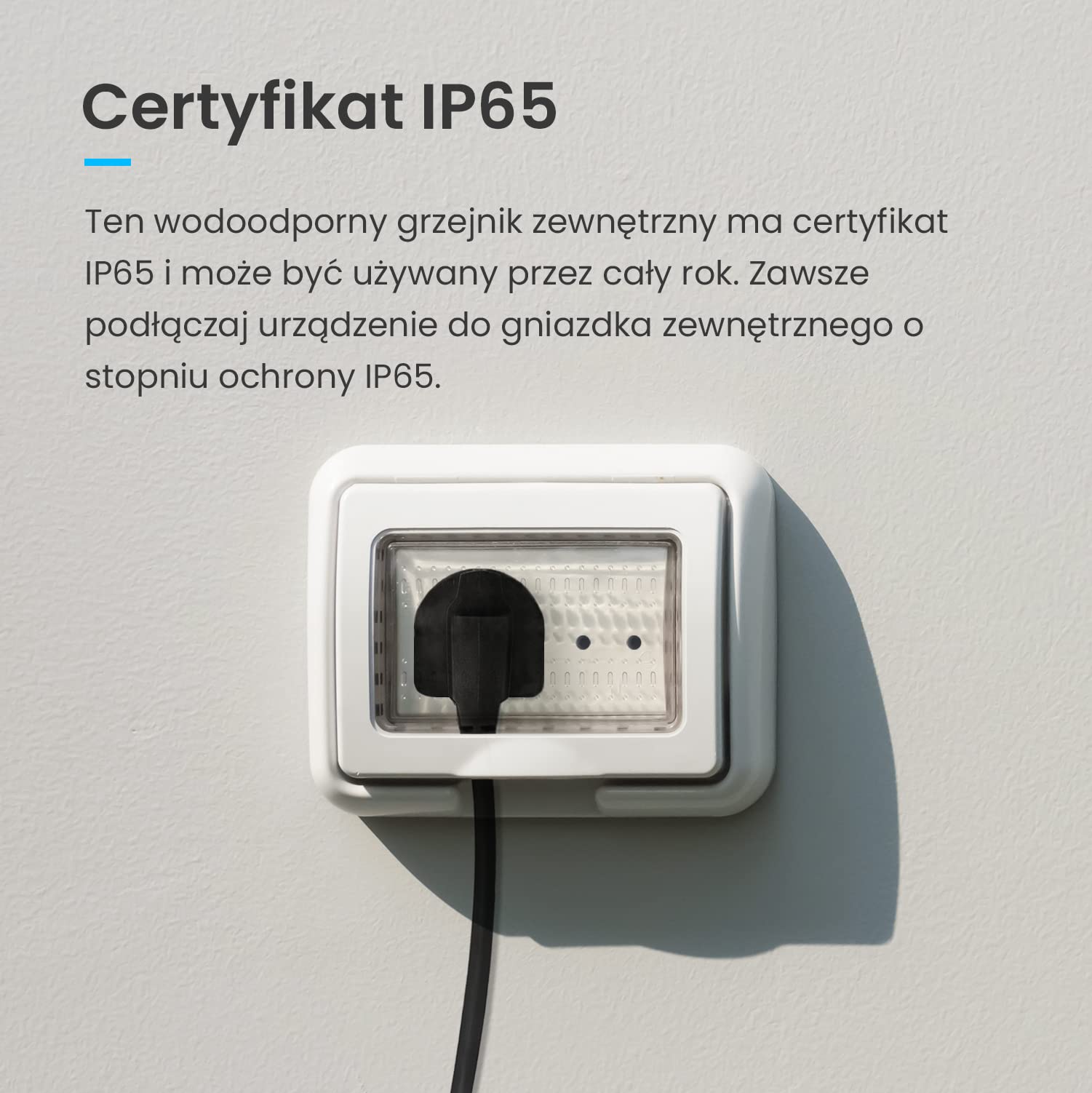 ProBreeze Grzejnik na Podczerwień Promiennik Ciepła, Pionowy z Pilotem Zdalnego Sterowania, Elektryczny na Taras Balkon Kemping, Naścienny Kolumnowy, Wodoodporny, 1000W 2000W