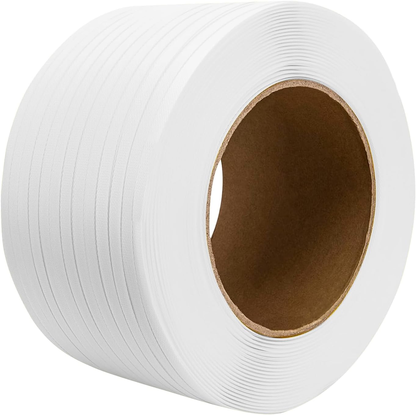 Poly Strapping Roll 1/2" x 0.035", 9842 Ft – Heavy Duty Polypropylene Packaging Strap, 1400 lbs Break Strength, Machine Grade Pallet Banding Coil with 8x8 Core for Industrial Packing | 5Seconds