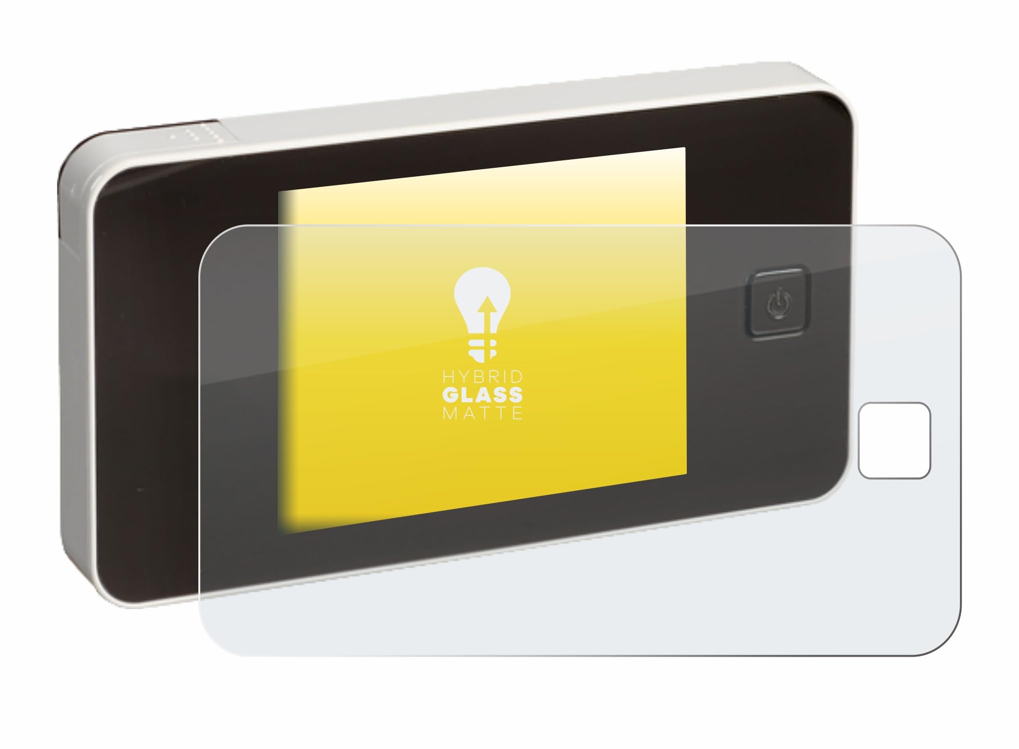 upscreen Matte Screen Protector Glass Film Compatible with Burg Wächter eGuard DG 8100 - Anti-Glare, Anti-Fingerprint, 9H Glass Protection