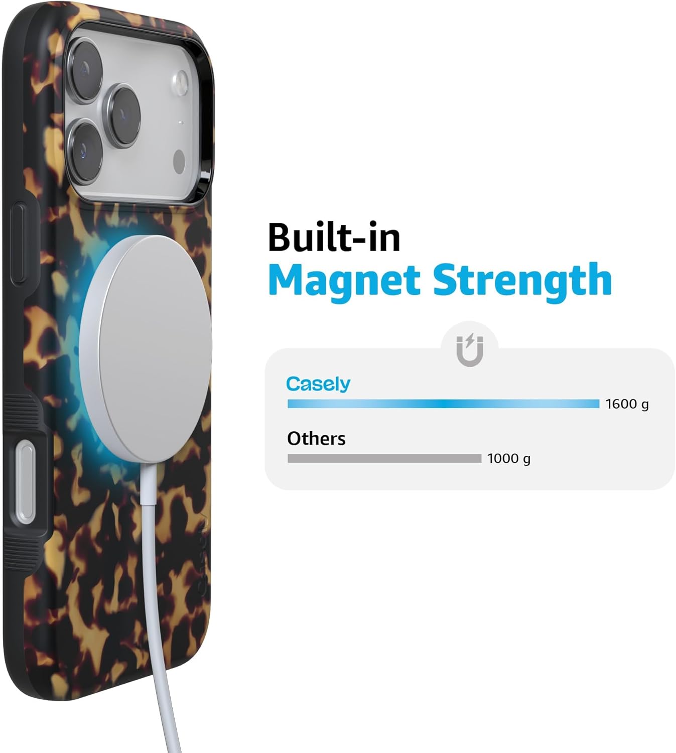 Casely iPhone 17 Pro Max Case | Shell Shocked | Tortoise Print | Bold Protective Design | Compatible with MagSafe