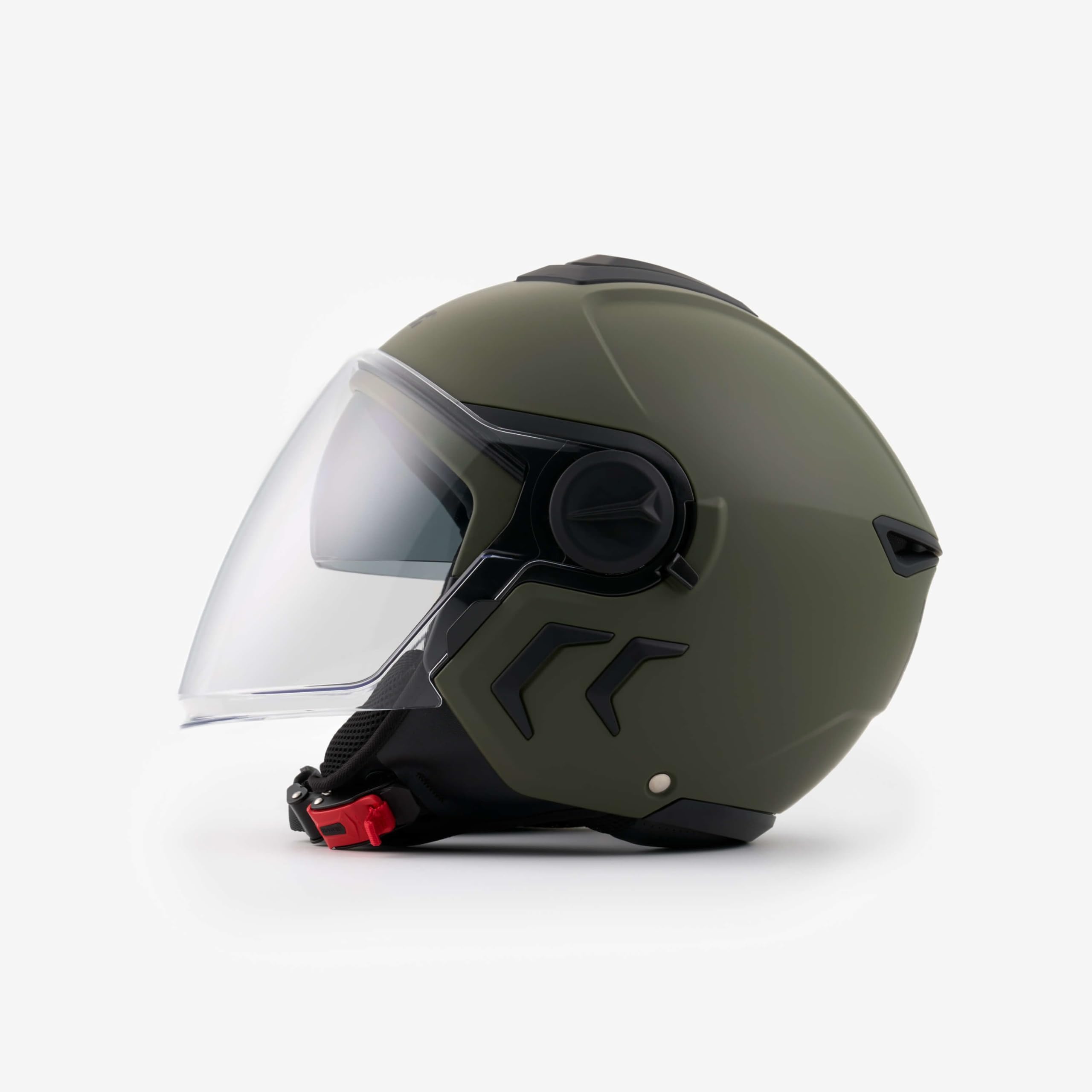Casco Blauer HT Demi Jet DJ01 Mono verde mate XL