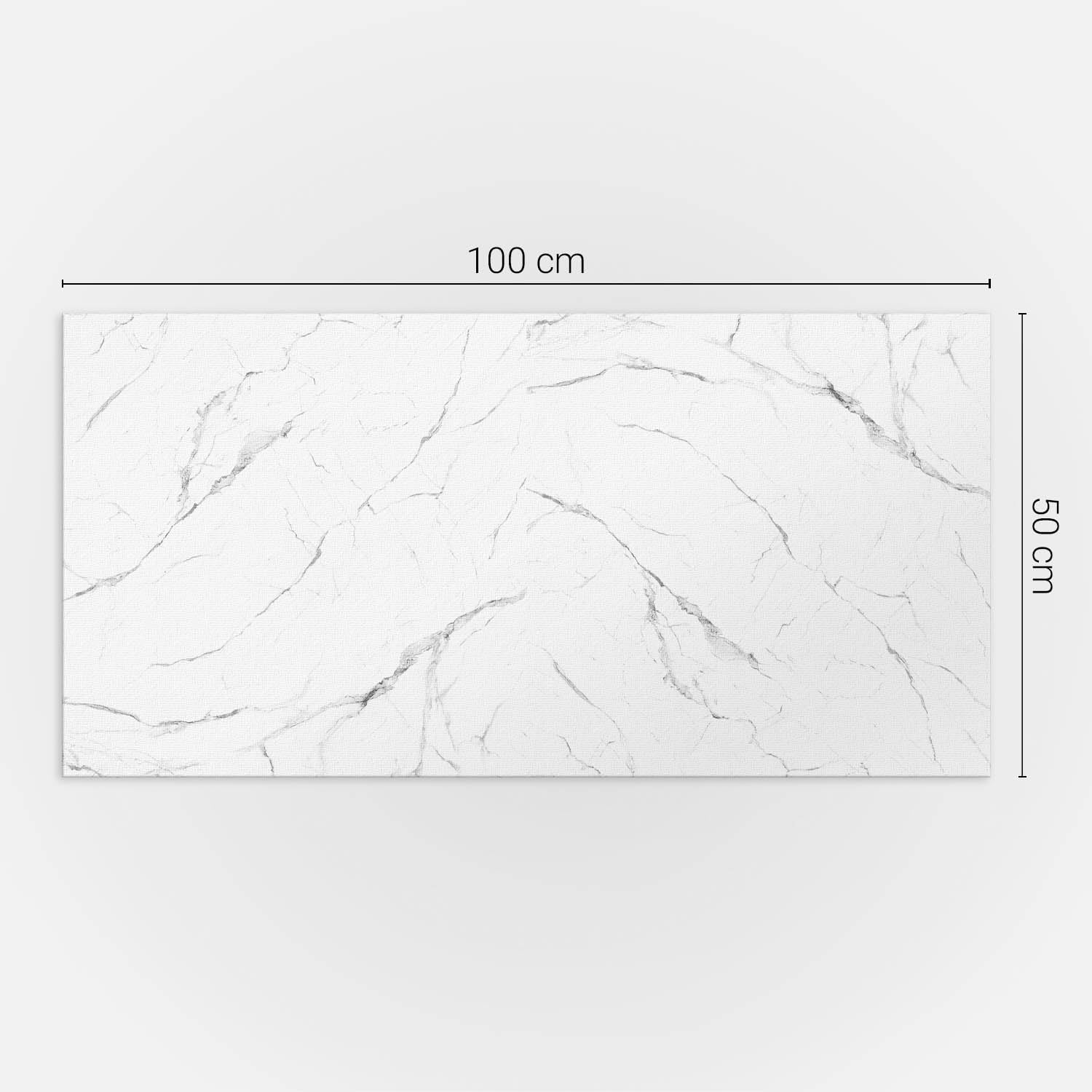 Paneles Decorativos 100x50 cm PVC Impermeable Montaje Rápido Sostenible Fácil de Limpiar 1 Pieza Cocina Fácil Limpieza Montaje en Pared - Patrón de mármol con vetas.