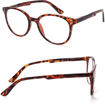 3 Pack Reading Glasses for Women and Men Spring Hinge Stylish Readers Black/Tortoise Readers for Men and Women