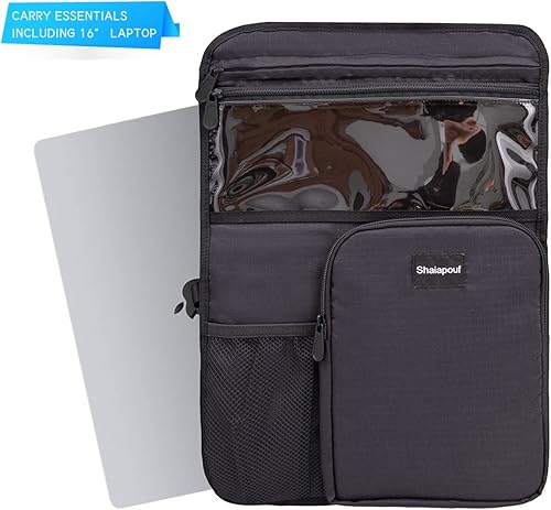 Miniatura 3 de Añade bolsillos a tu equipaje de mano rígido, pasaporte de almacenamiento, botellas, incluyendo laptop de hasta 16 pulgadas