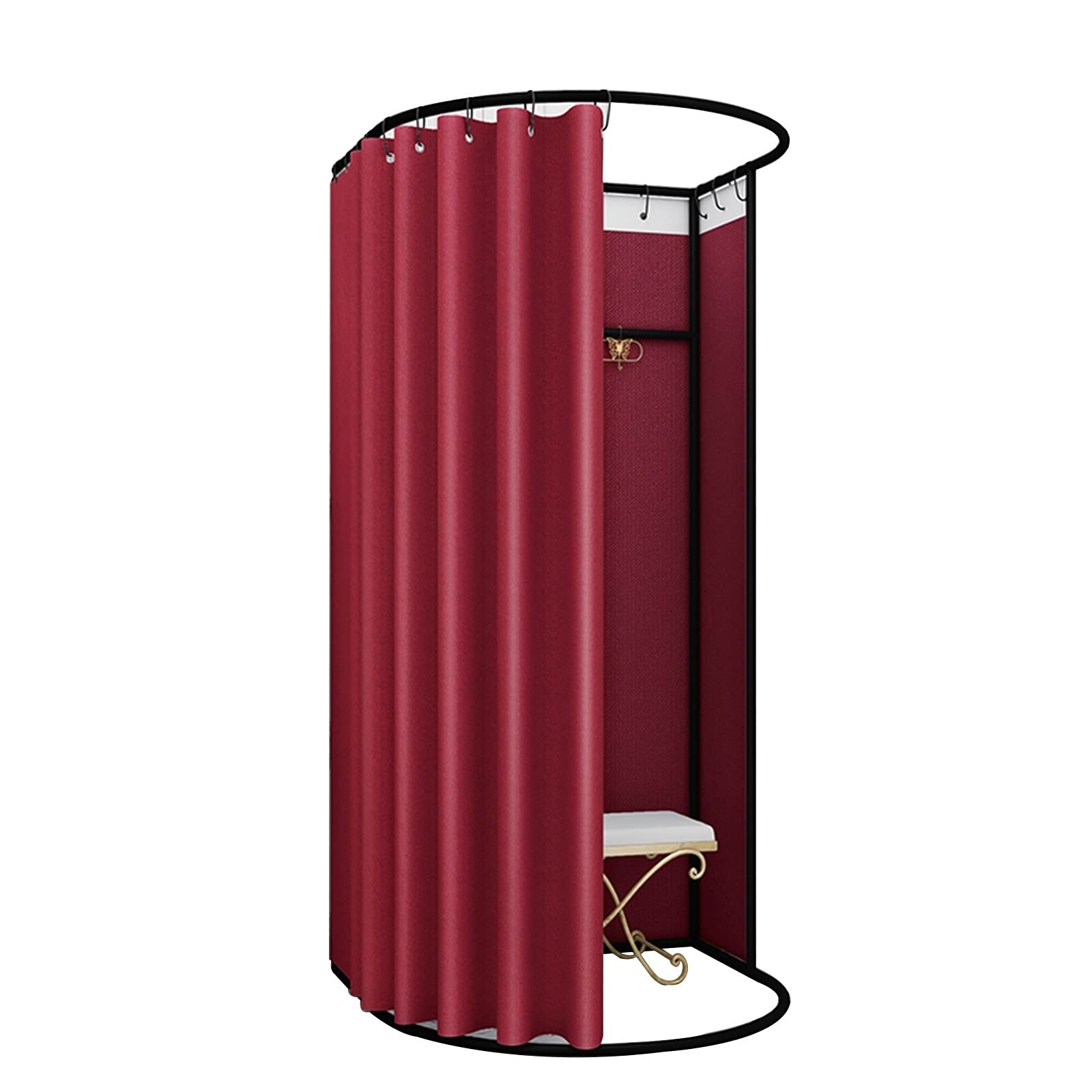 Vestiaire amovible et cabine d'essayage stable pour préserver l'intimité