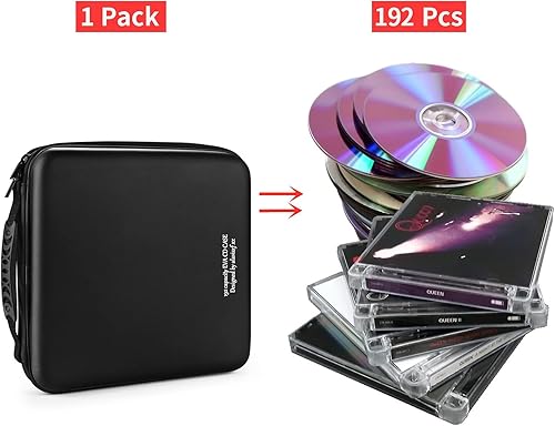 Miniatura 56 de Funda para DVD, estuche de CD EVA, organizador de almacenamiento, portátil, protector de DVD, soporte para billetera para coche