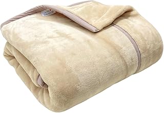 西川 あったか2枚合せ毛布 日本製 泉大津 シングル 吸湿発熱 ポリエステル (LP3663) FQ03085007 (300ベージュ(無地))