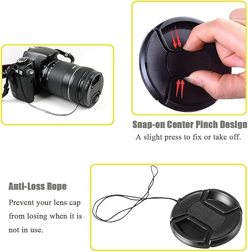 Miniatura 3 de Fire-Rock - Tapa frontal de 1.929in compatible con Canon M50 M100 con lente EF-M 0.591-1.772in IS STMSony RX1R NEX-7 con lente E 2.165-8.268in SEL