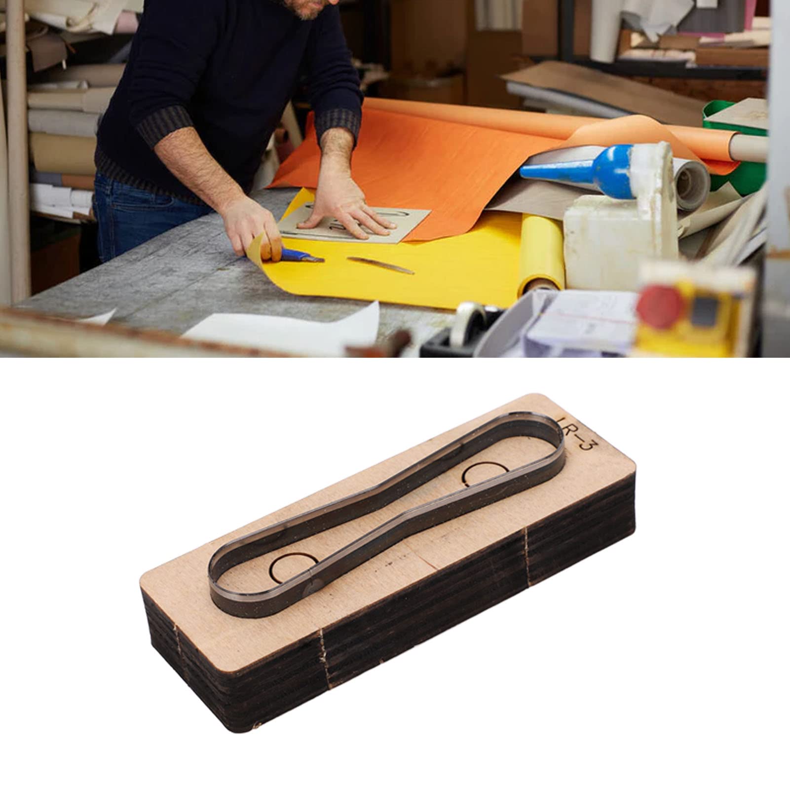Kit De 6 Matrices De Découpe Elliptiques Pour Cuir - Acier Allié, Tailles 35 à 60 Mm - Pour Projets DIY Et Artisanat