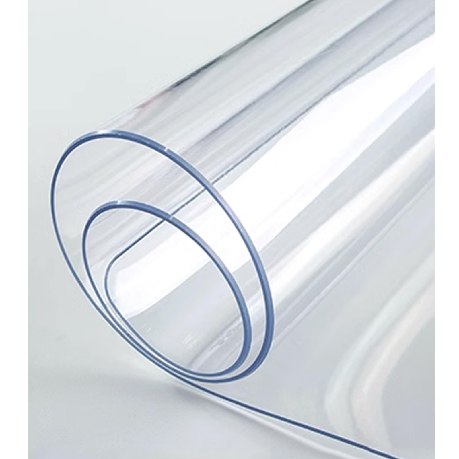 Tappetino Protettivo per Tavolo in PVC, tovaglia Trasparente Antibatterica inodore Spessa 2 mm, Pellicola Protettiva in plastica Impermeabile Lavabile e Facile da Pulire (60x120 cm/24x47 pol