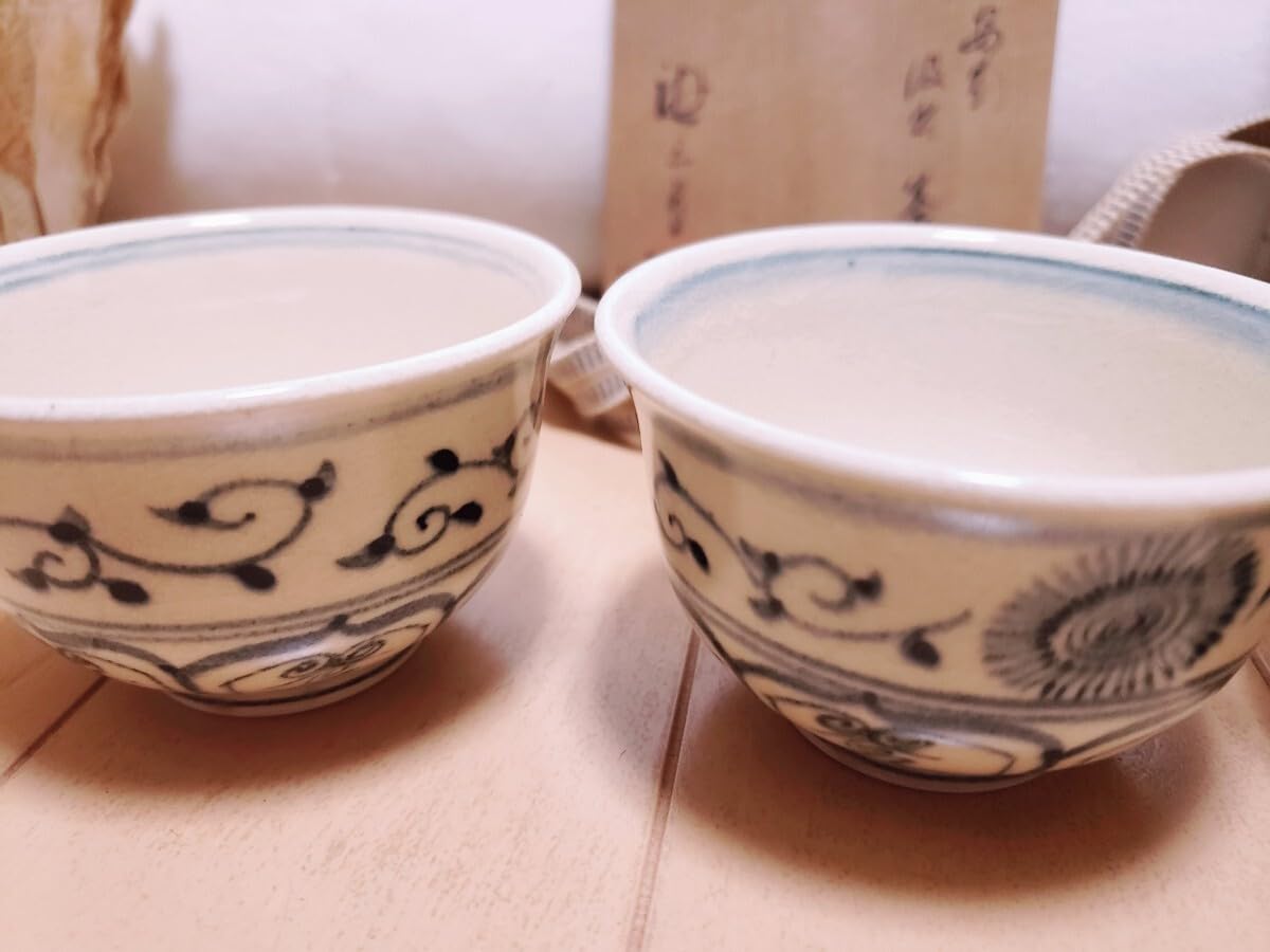 Amazon.co.jp: 加藤唐三郎作 汲出茶碗 汲み出し茶碗 5セット！※包装紙