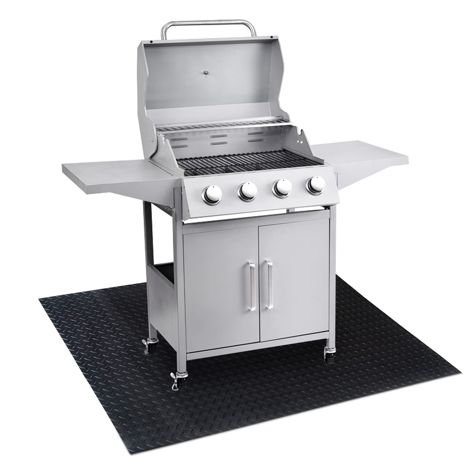 Amazon.com: LyPrem Grill Mat Under The Grill Protective Deck and Patio Mat  BBQ Washable Floor Mats Outdoor Barbecue Grill Pads for Deck (48" x 30") :  Patio, Lawn & Garden