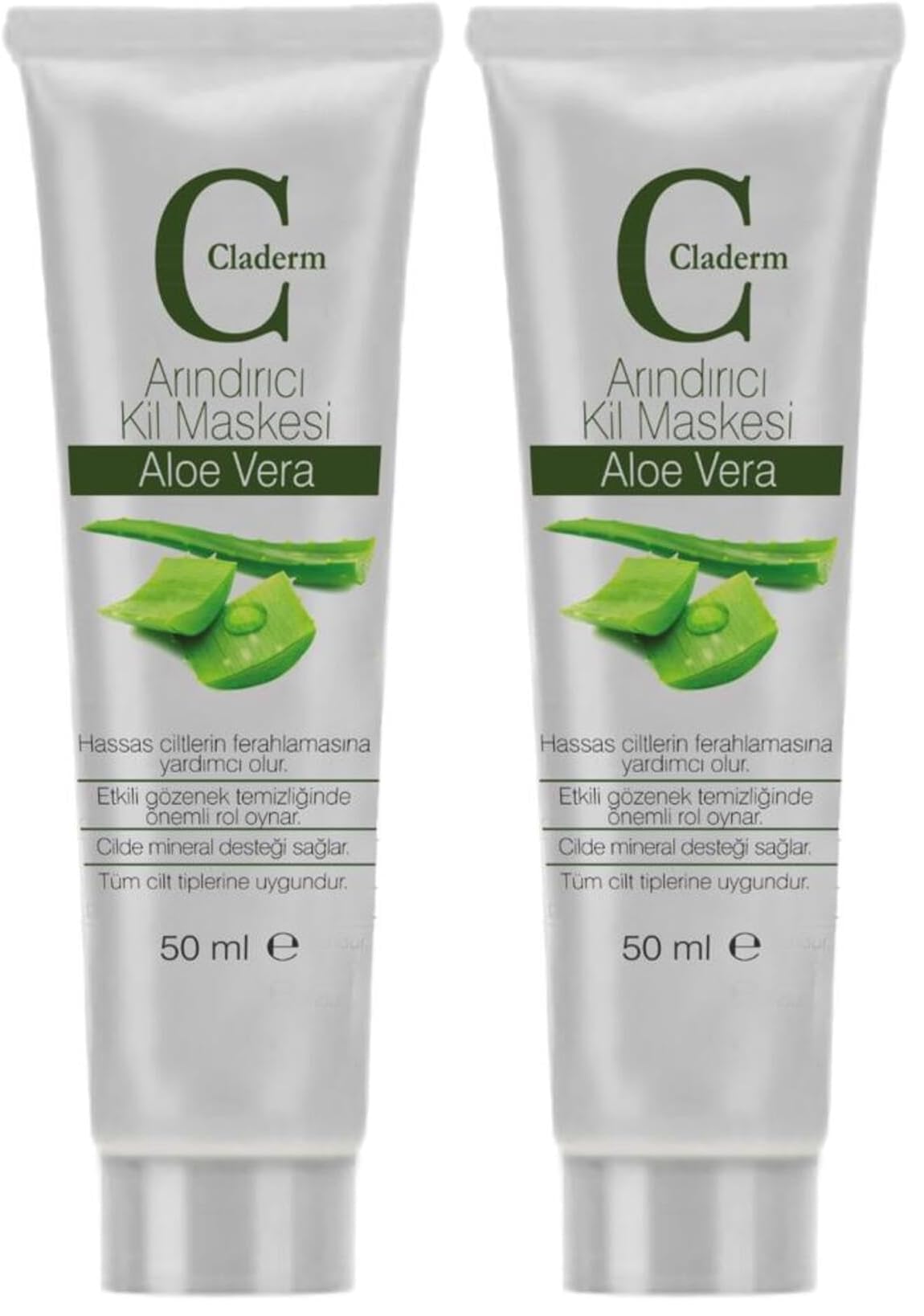 50 ml Kil Maskesi Aloe Vera (2 paketi)