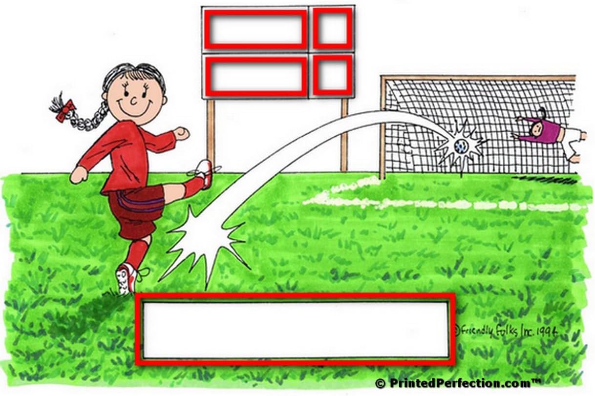 PrintedPerfection.com Personalized Soccer Player - Female Snow Globe Gift