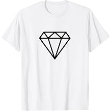 Diamond White Tshirt White Graphic Tee Men Cool Shirts White T-Shirt