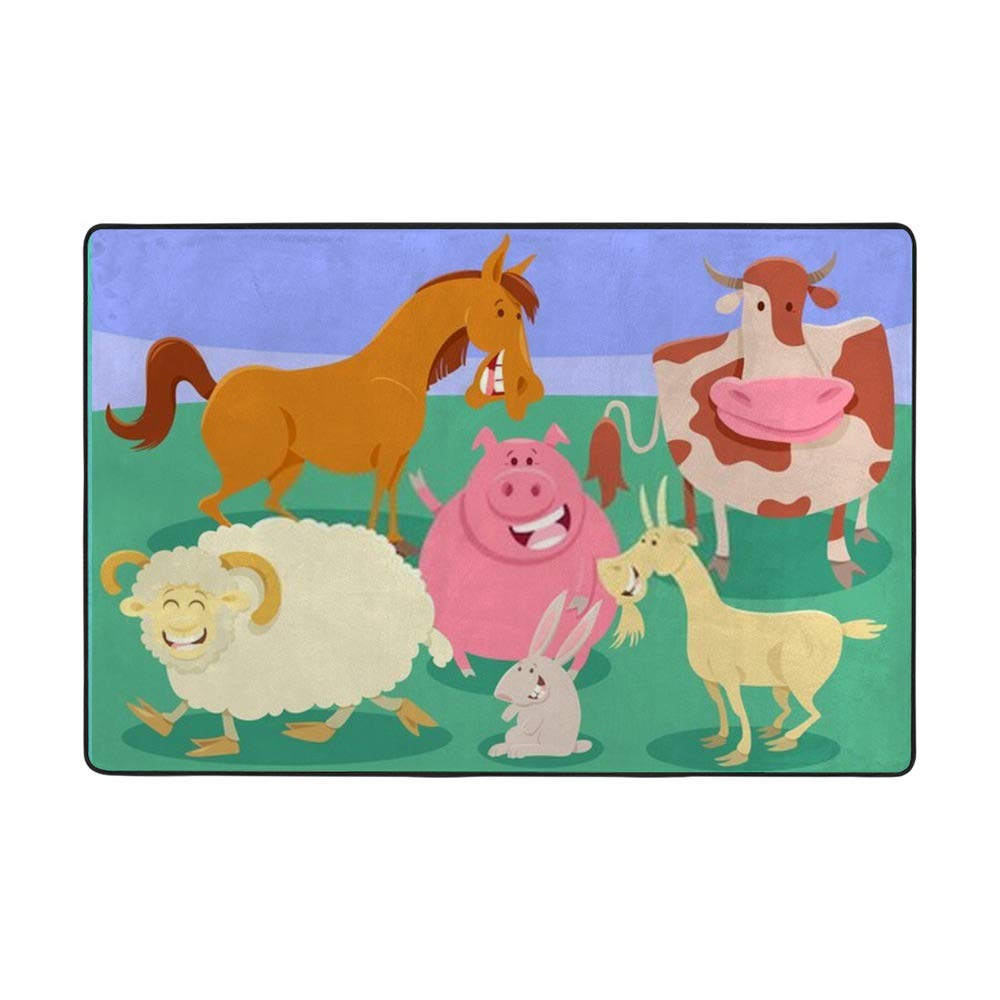 Tapis de maison dessin animé design moderne pour égayer le salon familial