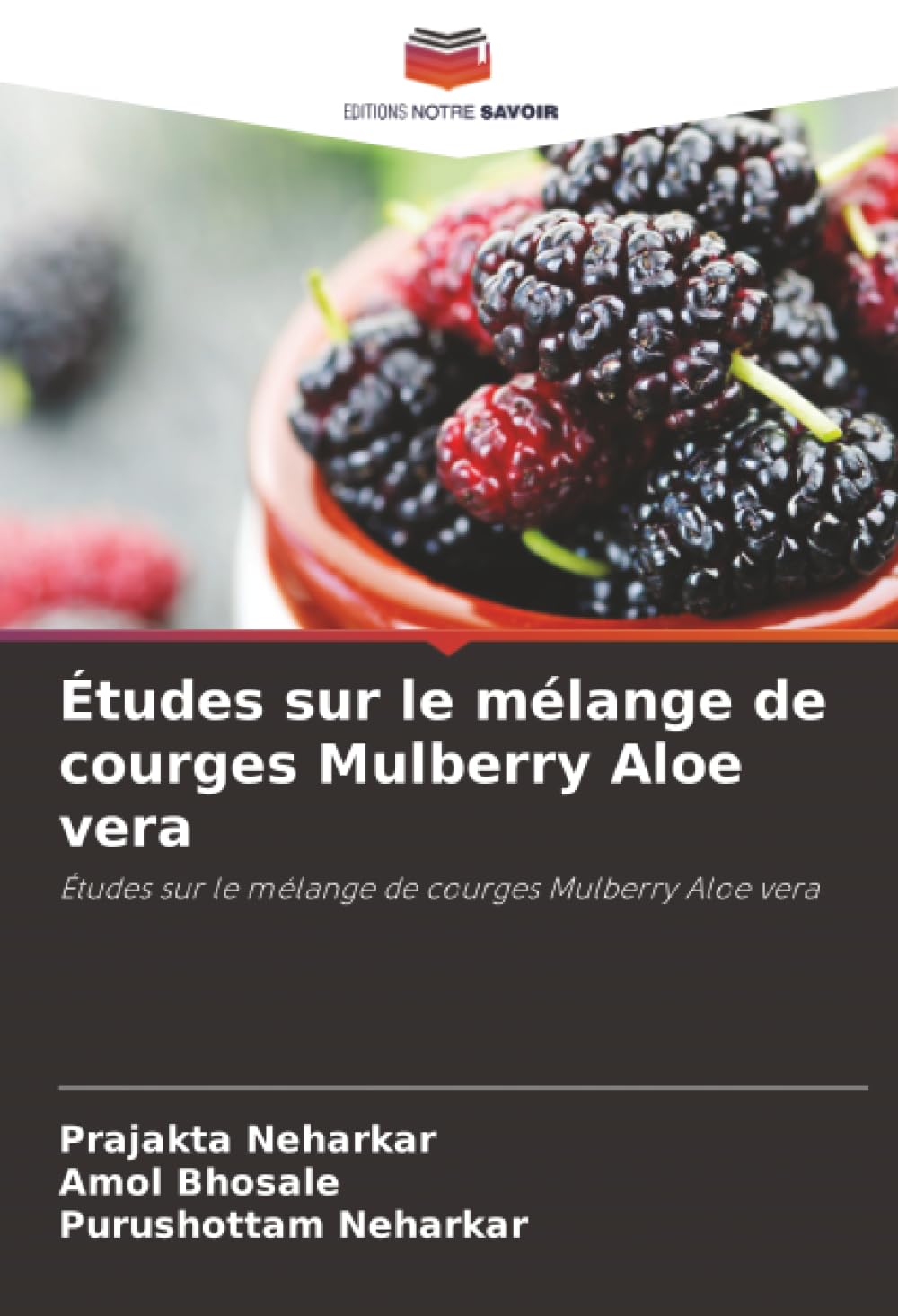 Études sur le mélange de courges Mulberry Aloe vera: Études sur le mélange de courges Mulberry Aloe vera