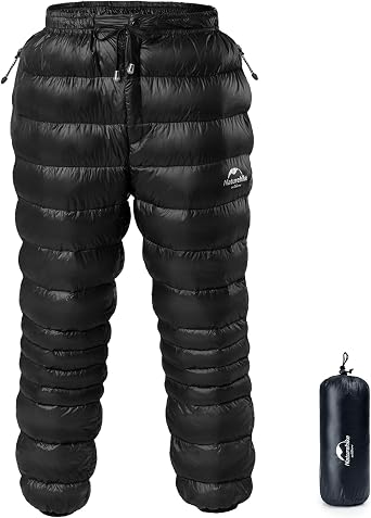 Naturehike Down Pants,Mens Womens Puffy Pants,Winter Warm Outdoor Men Women Ski Snow Pants,Camping Hiking Pants