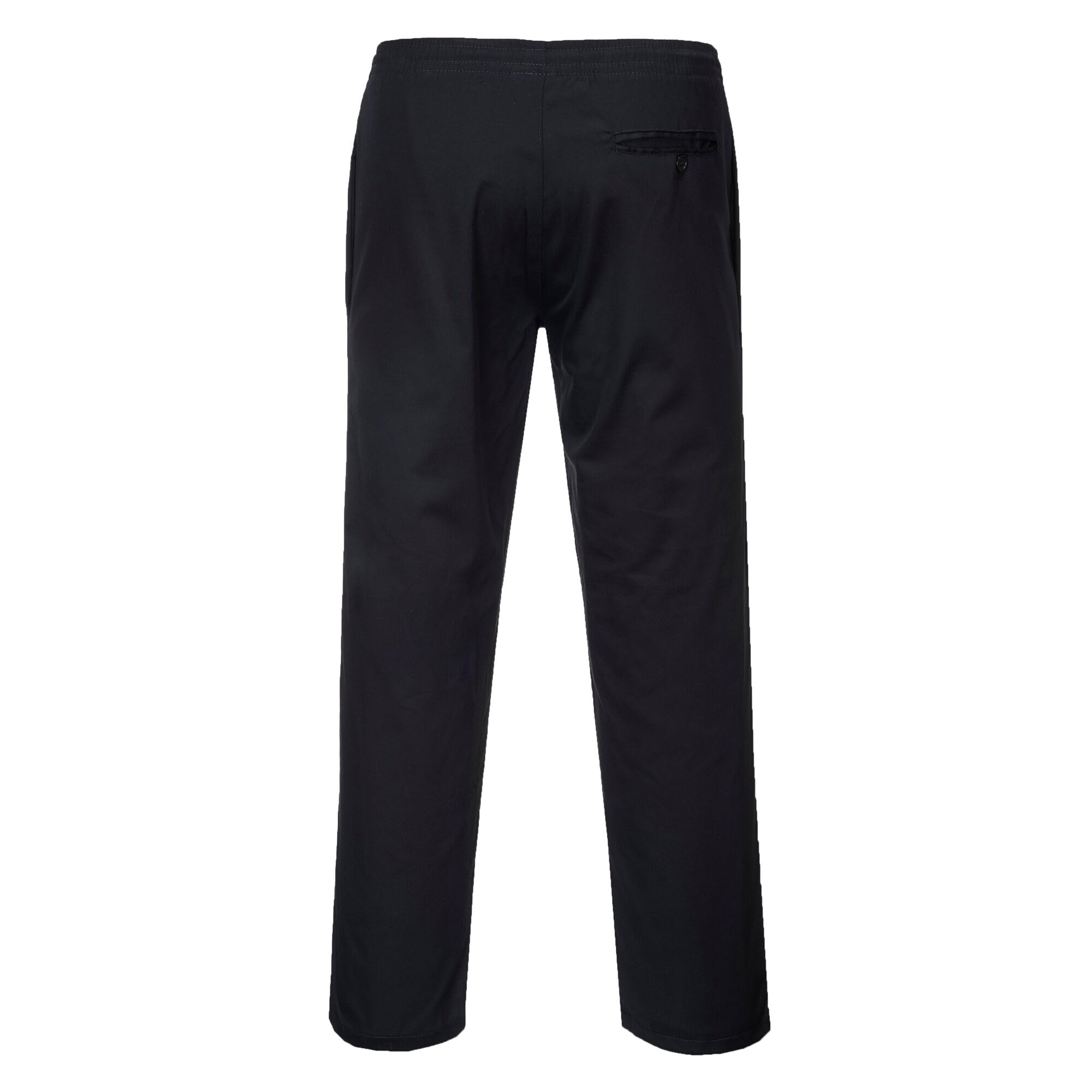 Portwest C070 Elasticated Drawstring Chef Trousers Protective Safety Pants Stain Resistant Durable Workwear Unisex Professional Modern Chesfswear