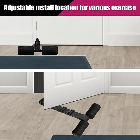 Nordic Hamstring Curl, Adjustable Nordic Curl Strap for Sit-ups Exercise Equipment Squats Leg Abdominal Core Training Home Gym Workout