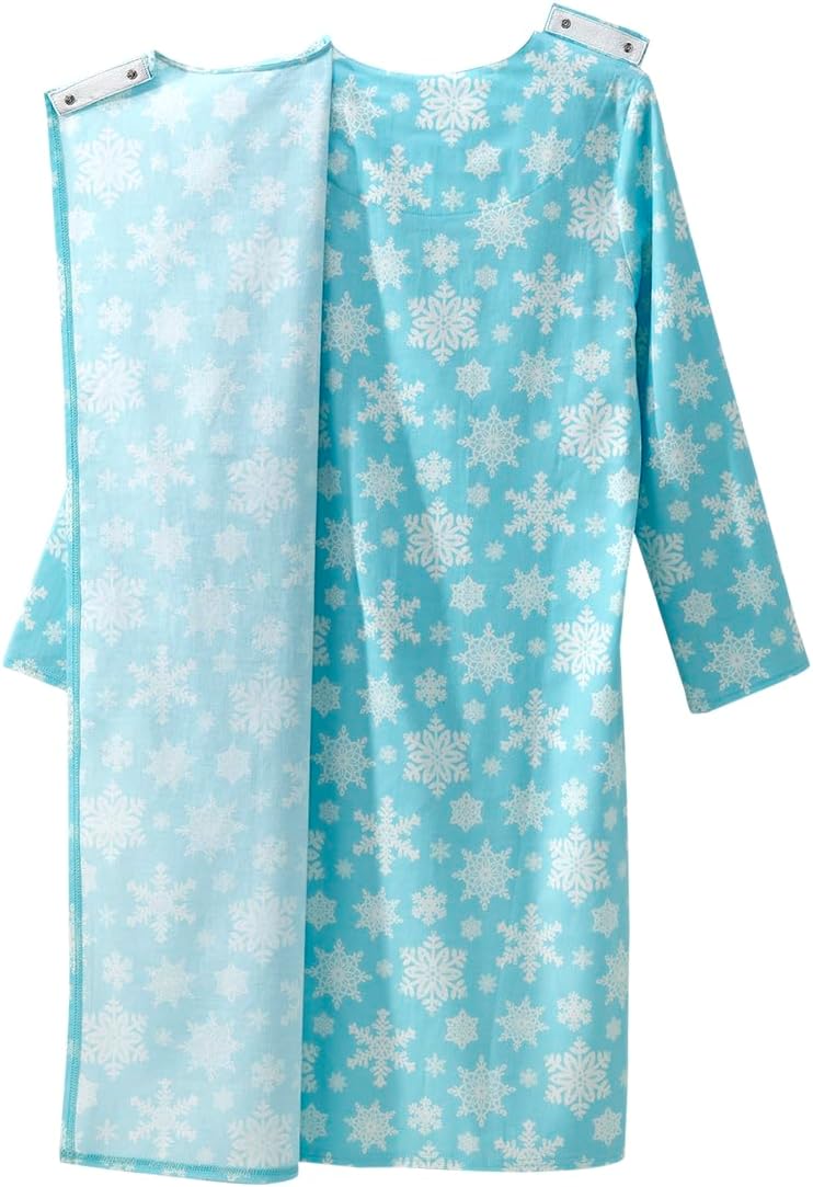 Silverts Open-Back Hospital Gowns for Women – Comfortable, Dignified, Easy Dressing for Seniors & Patients - 100% Cotton - Image 2