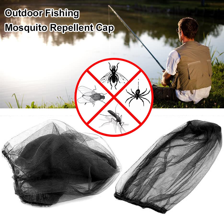 Filet De Protection Pour Tête | Ajustement Automatique Anti-Mouches - Protection Léger En Forme De Chapeau – Équipement Anti-Insectes Pour Pêche, Jardinage, Randonnée Et Escalade