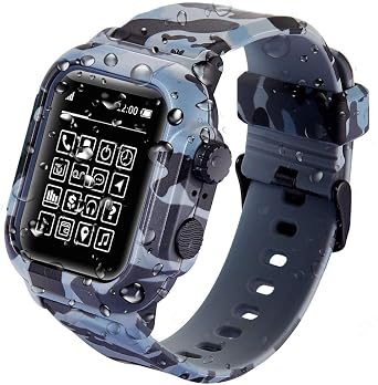 for Apple Watch Series 5/4 44mm IP68 Waterproof Case,Waterproof Case for Watch 42mm Series 3/2 Camouflage, 42mm