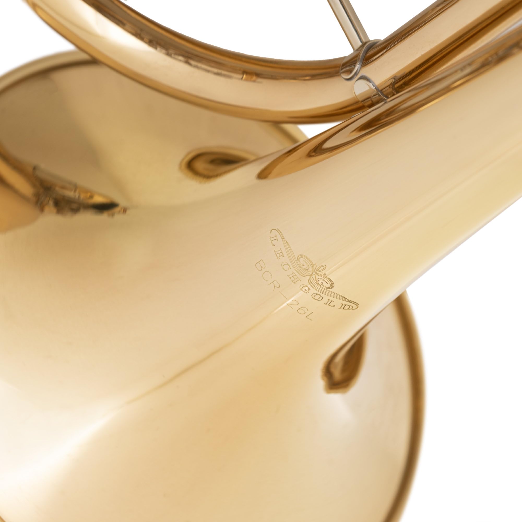 BCR-26L Drehventil Kornett - Ideales Schülerinstrument - Gewicht: 910g, Länge: 28cm - Korpus: Messing, Mundrohr: Goldmessing, Finish Klarlackiert - Inkl. Mundstück & Gigbag