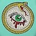 Zegins Ouroboros The Infinity Symbol with Bloody All Seeing Eye Patch Embroidered Applique Badge Iron On Sew On Emblem