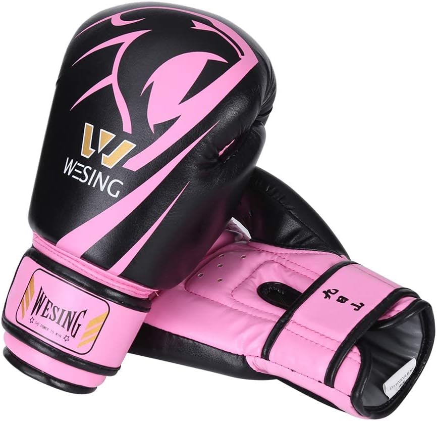 Wesing Kids Professional Boxing Gloves Men Women Boxing Gloves Kickboxing Sparring Workout Training Gloves for Adult Kid