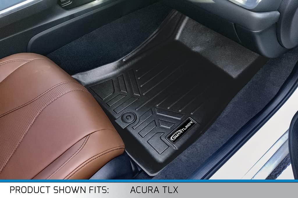 SMARTLINER Custom Fit All Weather 2 Row Floor Mat Liner Set Compatible with 2021-2025 Acura TLX - Image 3