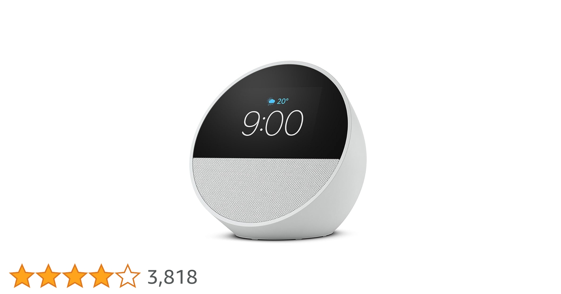 【新品】EchoSpot(2024年発売)スマートアラームクロック  ホワイト 楽天市場】Amazon Echo Spot(2024年発売)スマートアラーム