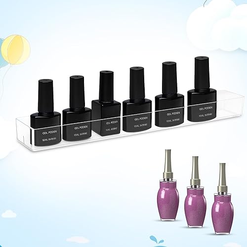 Miniatura 6 de Paquete de 2 organizadores de esmalte de uñas de 5 capas para lentes de sol, estante de exhibición de acrílico, soporte para gafas, soporte para