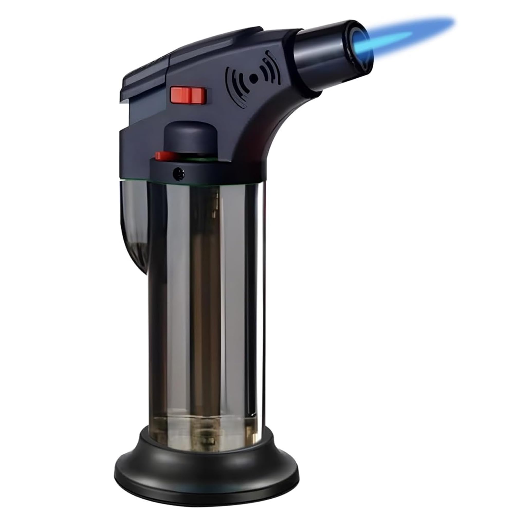 First Dot Torch Lighter - Windproof Refillable Butane Jet Flame with Safety Lock | Multi-Utility Jet Flame Blow Torch Lighter for Candles, Fireplaces, BBQ, Camping, Kitchen, and Grill Pack of 1