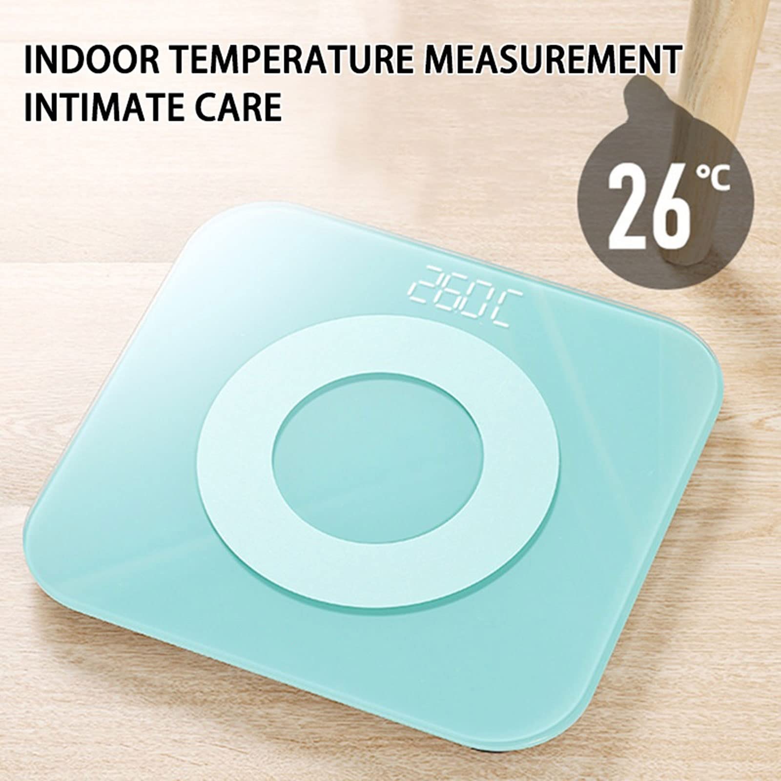 JINGYAN Básculas digitales Household Small Electronic Green Weight Scale Student Dormitory Health Weighing Adult Body Bedroom Living Room(Rechargeable)