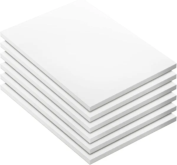 Note Pads - Memo Pads - Blank Scratch Pads - Small Notepad Writing Pads for Taking Notes and Task Allocation – Easy to Peel – 80gsm Papers with Cardboard Backing – 50 Sheets – Pack of 6 – (4" x 6")