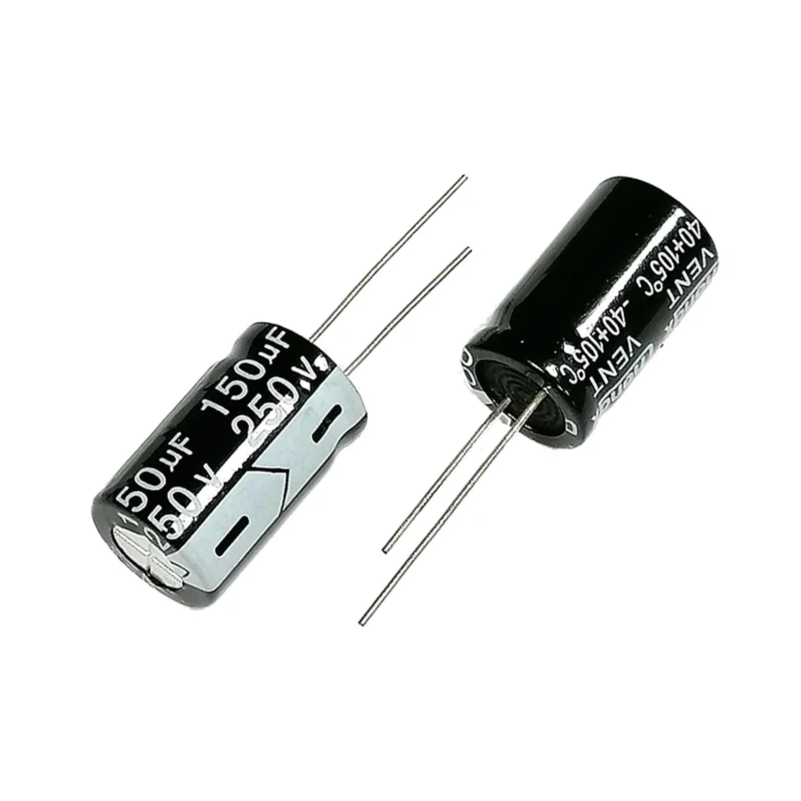 Condensateur électrolytique 250V 150uF de 18x25mm pour réparation électronique