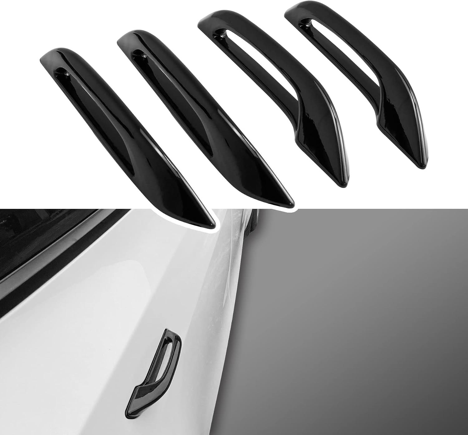 TIKSCIENCE Door Handle Protector for Tesla Model 3 2017-2023 Pull Door Handle Warp for Tesla Model Y 2020-2023 Door Handle Cover