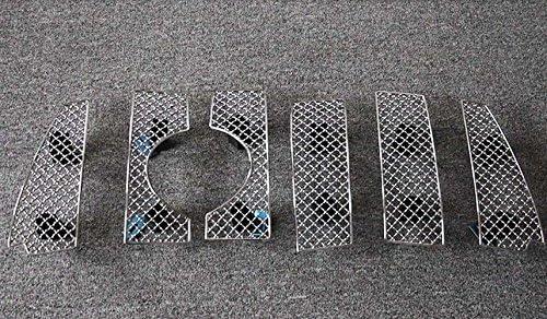 2014 2015 For Toyota Land Cruiser Prado FJ150 Honeycomd Shape Front Centre Grille Grid Grill Stainless 6pcs