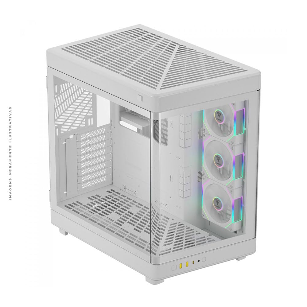 Gamdias Neso P1 Wh Computer Case Full Tower Bianco (neso P1 Pro Dual Chamber FulL-Tower White Case)