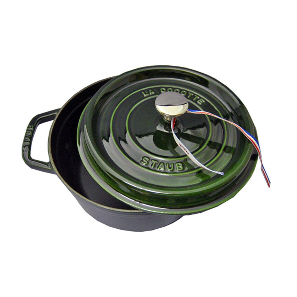 Amazon.co.jp: Staub ストウブ ココット・ラウンド 22cm バジル