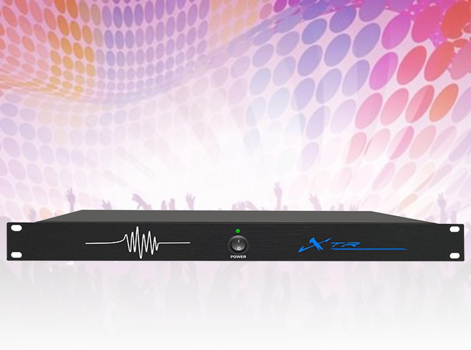 Professional Feedback Suppressor, One-Button Anti-Howling Digital Audio Processor, Microphone Anti-Howling Suppressor, Auto Noise Control for KTV, Stage & Conference Blue-2in2out