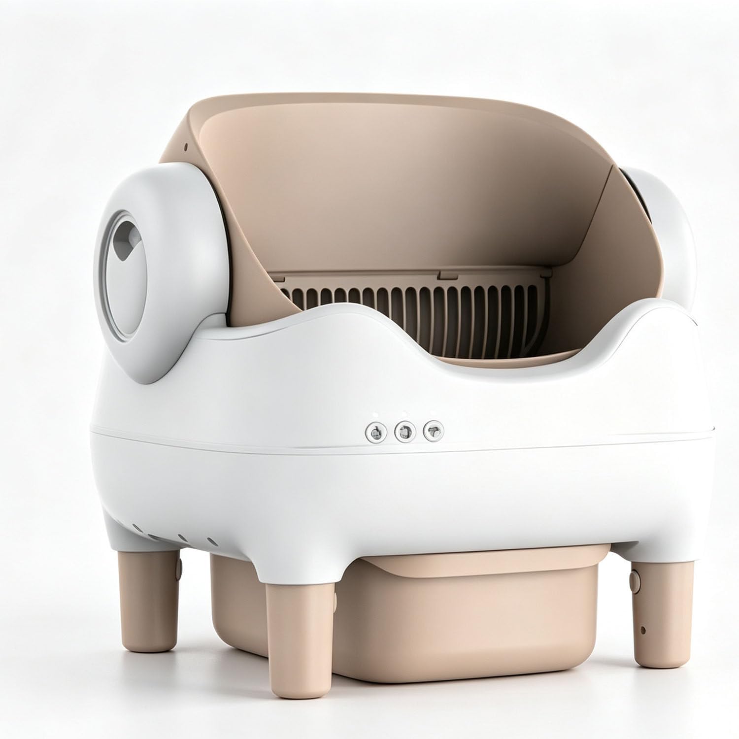 Dual Sensor Self Scooping Cat Litter Box, Odour Control WiFi Cat Toilet