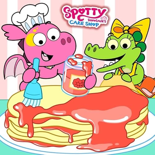 Raspberry Harvest Time!🎊丨Spotty Dinosaur's Cake Shop Podcast Por  arte de portada