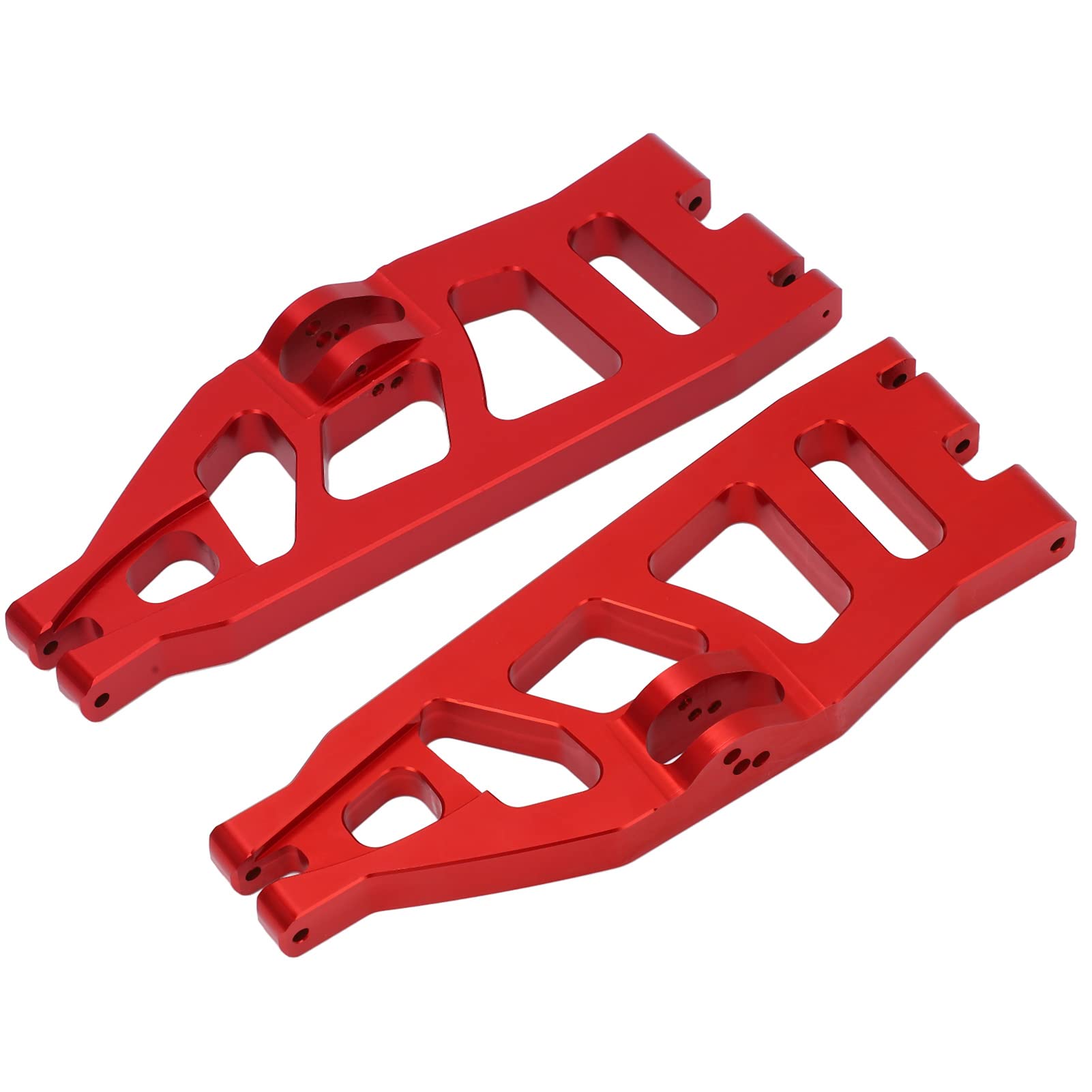 Brazo oscilante trasero de coche RC, aleación de aluminio, peso ligero, para, trituradora, coche RC 1/6 (Roja)